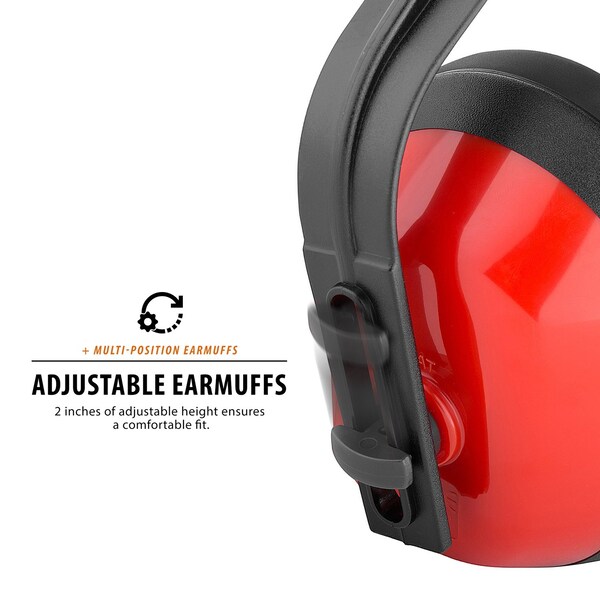 Tr Industrial Safety Ear Muff, ANSI S319 Approved, 10PK - TR88014-10PK
