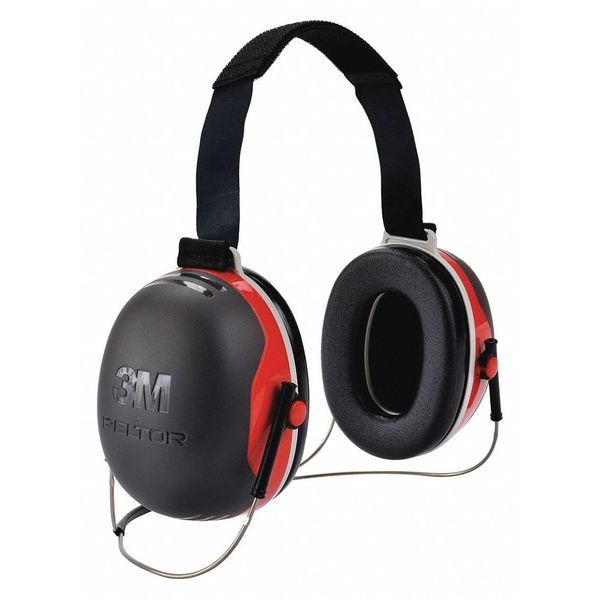 3M Behind-the-Neck Ear Muffs, 28 dB, Peltor X3, Black - X3B