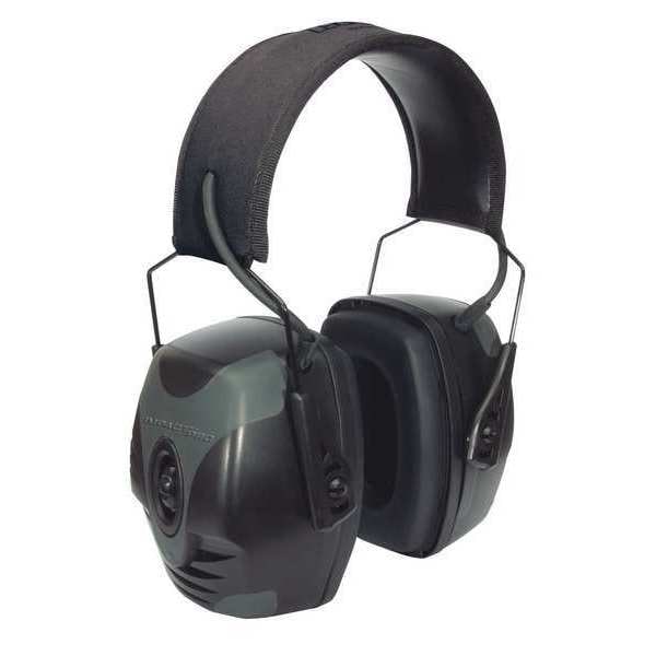 Honeywell Howard Leight Over-the-Head Ear Muffs, 30 dB, Impact Pro, Black/Gray - R-01902