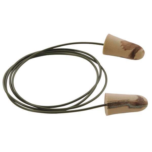 Moldex Camo Plugs(R) Disposable Foam Ear Plugs, Bullet Shape, 33 dB, Camouflage, 100 PK - 6609