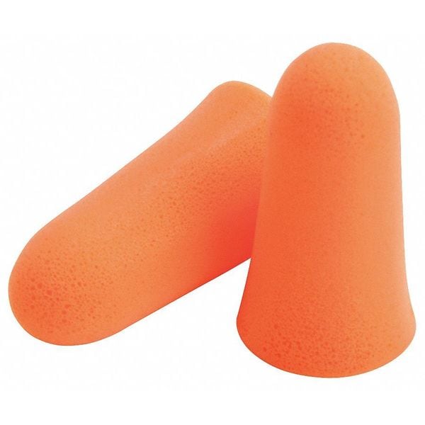 Moldex Mellows(R) Disposable Foam Ear Plugs, Bullet Shape, 30 dB, Orange, 200 PK - 6820