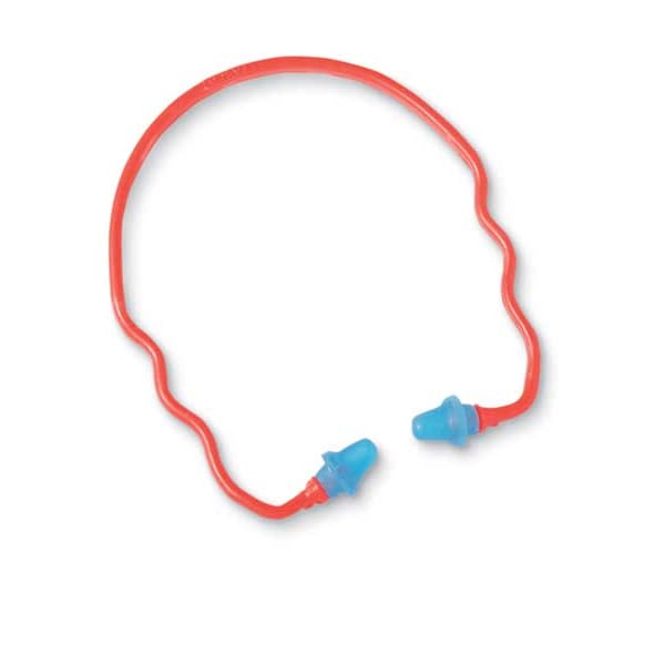 Tasco Contra-Band Reusable Vinyl Ear Plugs, Bell Shape, 22 dB, Dark Blue - 100-02299