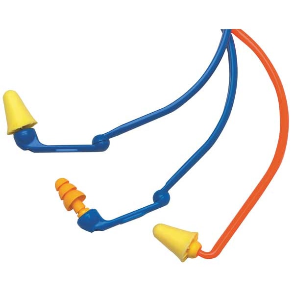 3M E-A-Rflex Reusable Foam Ear Plugs, Pod Shape, 25 dB, Yellow - 350-1001