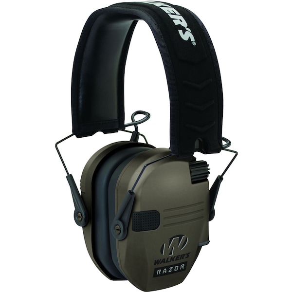 Walkers Over-the-Head Electronic Ear Muffs, 23 dB, Razor Slim - GWP-RSEM-FDE