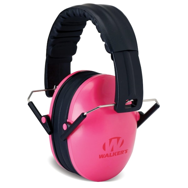 Walkers Over-the-Head Youth Ear Muffs, 23 dB, Childrens, Pink - GWP-FKDM-PK
