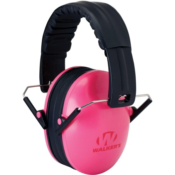 Walkers Over-the-Head Youth Ear Muffs, 23 dB, Childrens, Pink - GWP-FKDM-PK