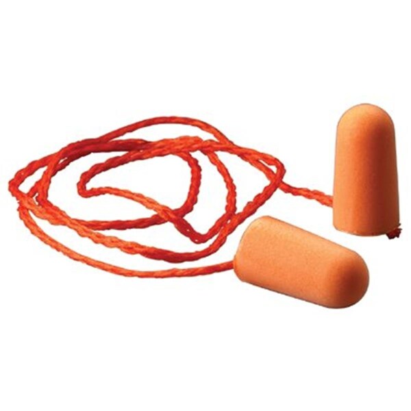 20/20 Vision Oh/Esd  Bright Orange Foam Corded Ear Plugs - 20670102