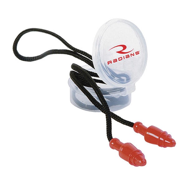 Radians Jelli Reusable Silicone Ear Plugs, Flanged Shape, 28 dB, Red, 100 PK - JP3150ID