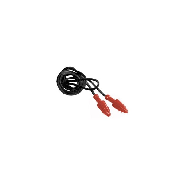 Radians Jelli Reusable Silicone Ear Plugs, Flanged Shape, 28 dB, Red, 100 PK - JP3150ID