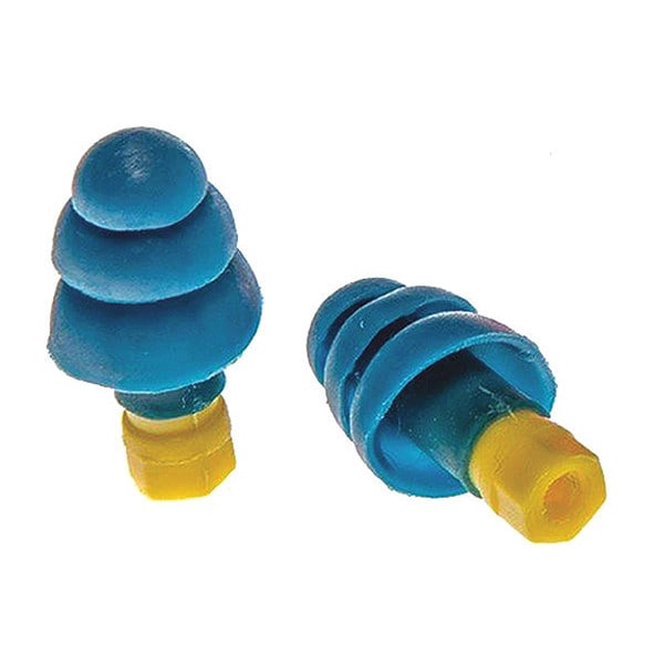 Readymax Zip-Outs(TM) Reusable Soft Plastic ReadyMax Replacement Plugs w/25NR, PK100, Flanged Shape, 25 dB - RPL-PP