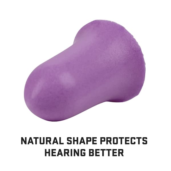 Ultrx Small Tapered Foam Ear Plugs, Purple, 30PK - 4134