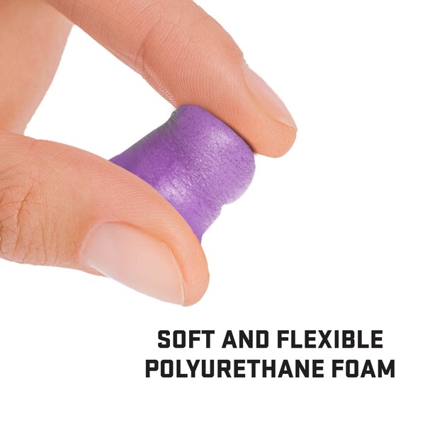 Ultrx Small Tapered Foam Ear Plugs, Purple, 30PK - 4134