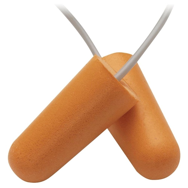 Jackson Safety H10 Disposable Foam Ear Plugs, Tapered Shape, 31 dB, Orange, 8 PK - 67212