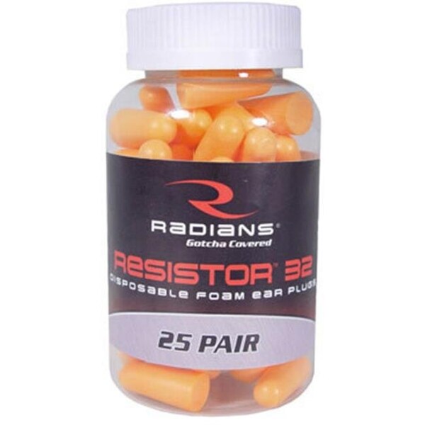 Radians Radians FP70RD-25 Foam Orange Earplugs 32 dB 25 Pair - FP70RD-25