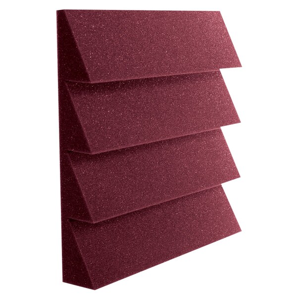 Auralex Acoustics 2 in. DST-114 Burgundy, 24PK - 2" DST-114 BURGUNDY