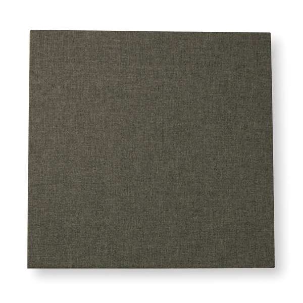 Sound Seal Acoustic Panel, 0.75 NRC, Fabric Faced Fiberglass, 24 in W, 24 in L, 1 in Thick, Gray - FWP22G