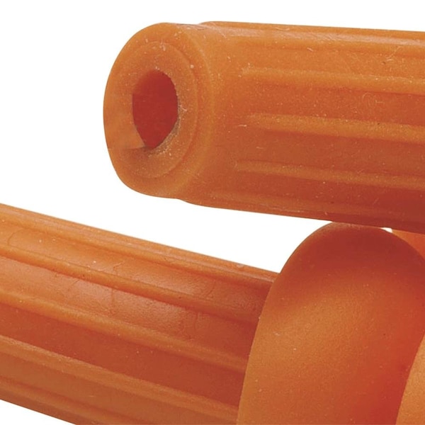 Jackson Safety Soft TPE Ear Plugs, Triple Flange Shape, Orange, 4 PK - 67220