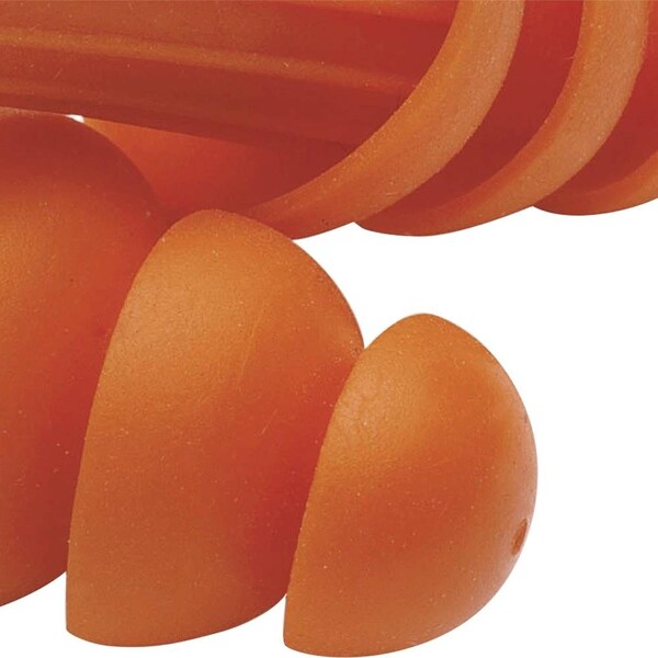 Jackson Safety Soft TPE Ear Plugs, Triple Flange Shape, Orange, 4 PK - 67220