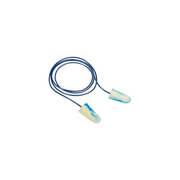 Moldex Moldex 6615 SparkPlugs Multi-Color Foam Earplugs, Metal Detectable Corded, 100 Pairs/Box - 6615