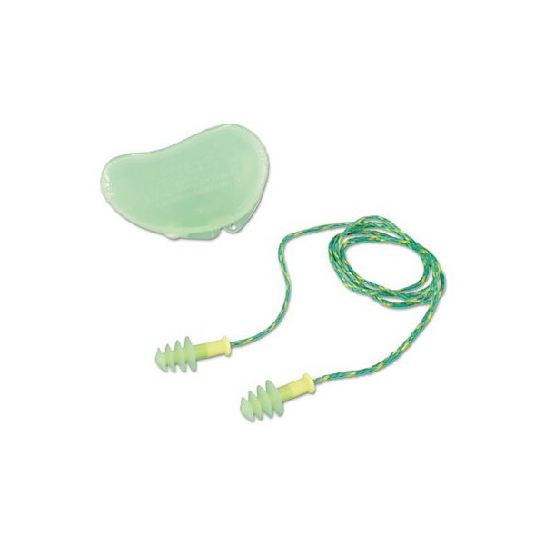 Honeywell Environmental HowardLeig, Fus30s-Hp Fusion Multiple-Use Earplugs, Small, 27nrr, Corded, Gn/we, 100 Pairs - FUS30SHP