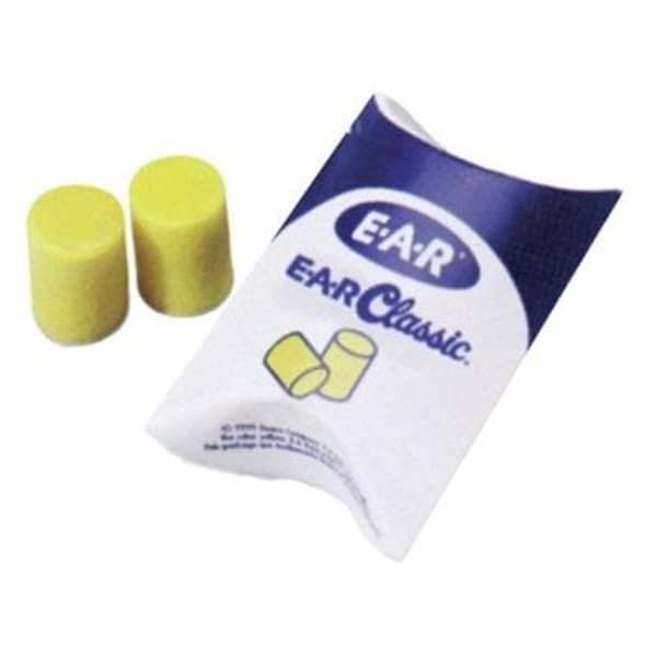 Ear Ear 247-312-1201 Poly Bag Ear Plugs - 200 Pair per Box - Yellow - 247-312-1201