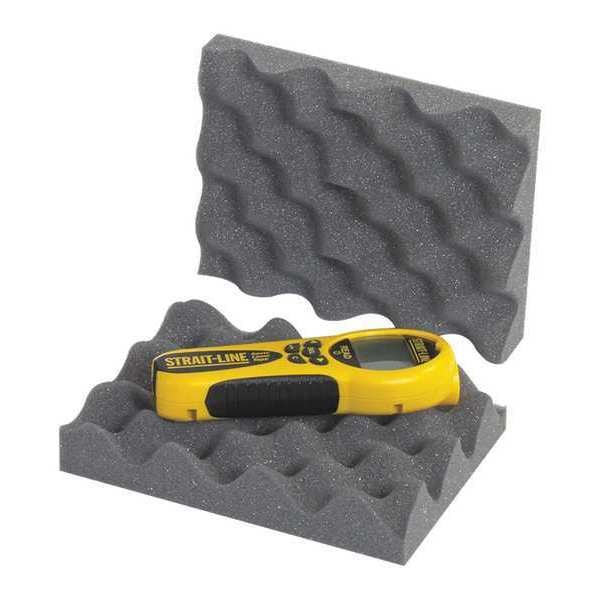Partners Brand Convoluted Foam Sets, 8x6x2", PK48, Polyurethane Foam, Charcoal, 48 PK - FCSC862