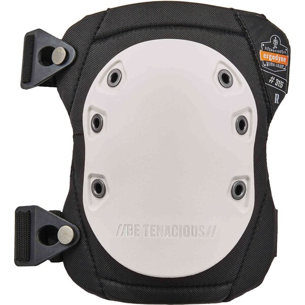 Ergodyne Textured Cap Knee Pad, Buckle, Wht Cap, PR - 315