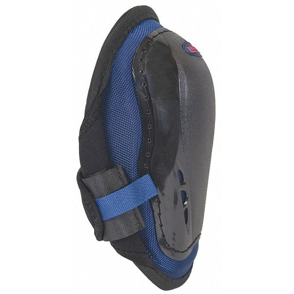 Westward Knee Pad, Swivel, Foam Pad, Plastic Cap, hook-and-loop Closure, 1 Straps, Black, Blue, Universal - 5MZH9