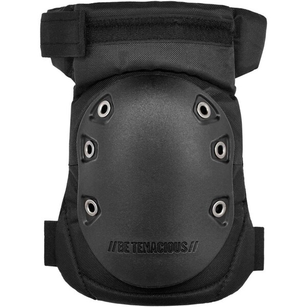 Ergodyne Knee Pad, Hard Shell, Gel, Foam Pad, Rubber Cap, Hook-and-Loop Closure, 2 Straps, Black, Universal - 435HL
