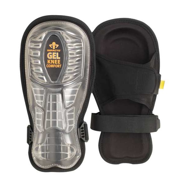 Impacto Knee Pad and Shin Guard, Non-marring, Gel, Foam Pad, Rubber Cap, hook-and-loop Closure, 2 Straps - 777