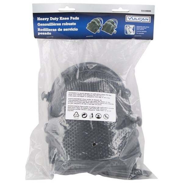 Vulcan Padding Knee Pad, 7-1/2 in L x 6-1/4 in W x 4-3/4 in H, Foam Pad, 4-Strap, Straps Closure - JL-KP02