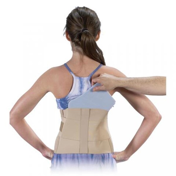 Bilt-Rite Mastex Health -2 9 in. Heavy-Duty Moldable Sacro Support- Beige - Small - 10-11350-SM