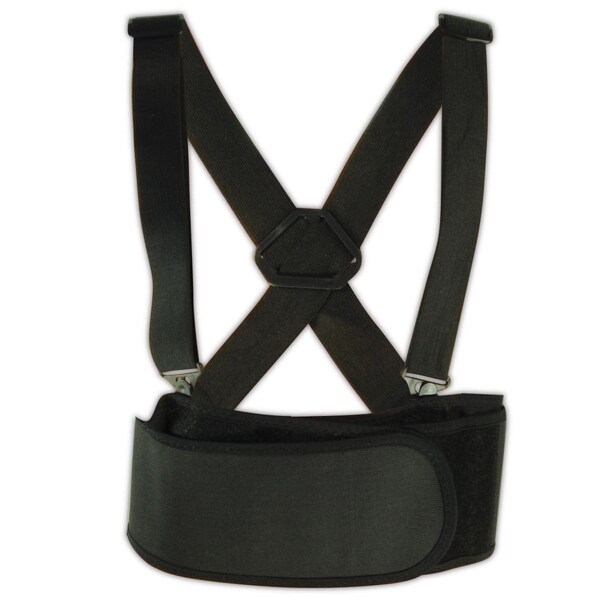 Ok-1 By Occunomix Occunomix Ok-1 Support Belt W/ Pad And Suspenders, Xl 39-46 Waist - OK-1000S-BLK-XL