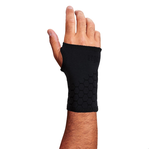 Ergodyne Wrist Support Sleeve, Black, S - 660