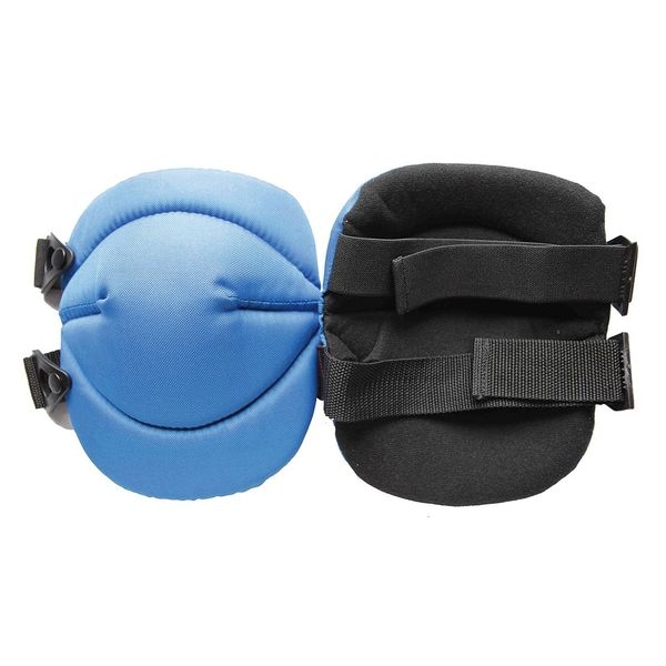 Westward Knee Pad, Non-marring, Foam Pad, Fabric Cap, Quick Release Closure, 2 Straps, Black, Blue - 12F681