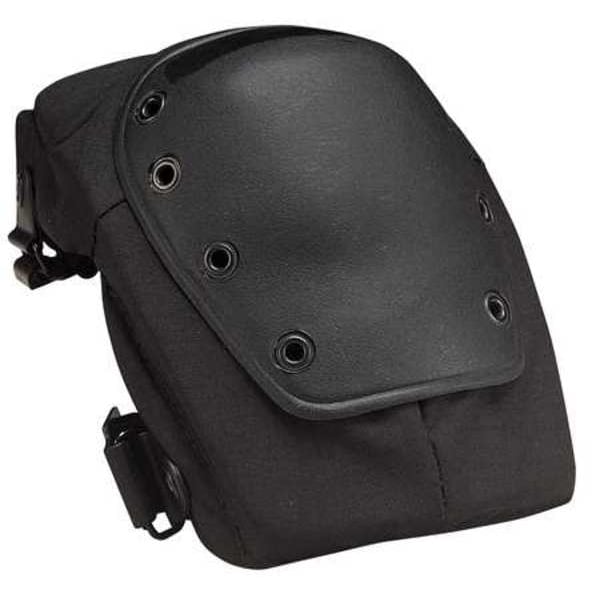 Allegro Industries Knee Pad, Flexible, Foam Pad, Fabric Cap, Quick Release Buckle Closure, 2 Straps, Black, Universal - 6990