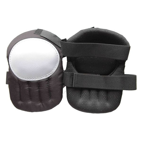 Westward Knee Pad, Swivel, Foam Pad, Plastic Cap, hook-and-loop Closure, 2 Straps, Black, Gray, Universal - 12F686