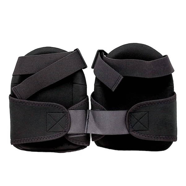 Safe Handler Professional Crystal Gel Knee Pads, Black, PR - BLSH-HD-PVC-KP-2BK