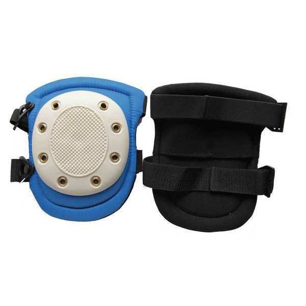 Westward Knee Pad, Non-skid, Foam Pad, Plastic Cap, Quick Release Closure, 2 Straps, Black, Blue, White - 12F680