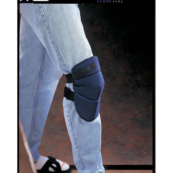 Allegro Industries Knee Pad, Soft, Foam Pad, Foam Cap, Hook-and-Loop Closure, 1 Straps, Blue, Universal - 7100