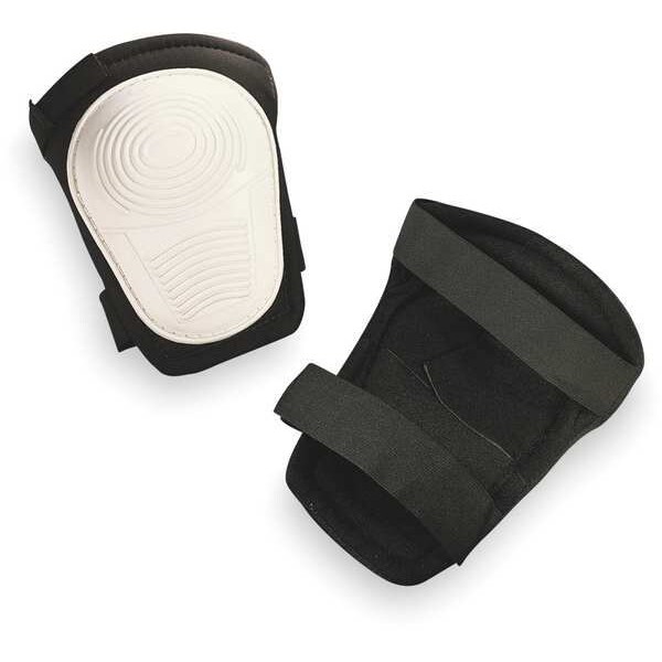 Clc Work Gear Knee Pad, Non-skid, Foam Pad, Fabric Cap, hook-and-loop Closure, 2 Straps, Black, White, Universal - V234