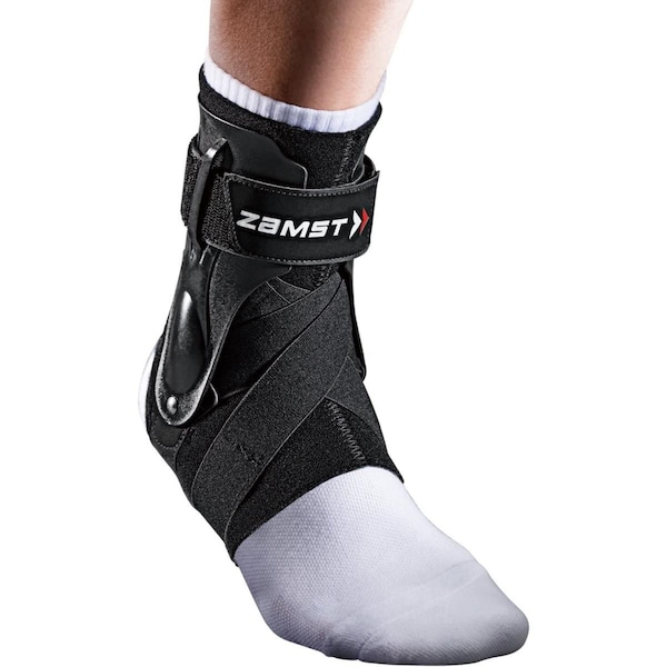 Zamst A2-DX Strong Ankle Stabilizer Brace with ThreeWay Support - Right Foot - Black - Small - 470601-RIGHT-S