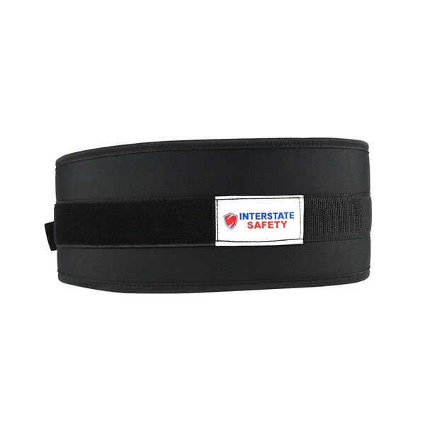 Interstate Safety 6" Weightlifting / Back Support Belt with Low Profile Torque Ring Closure & Waterproof Foam Core, XL - 40152-XL