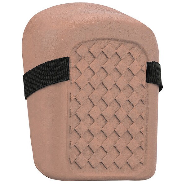 Allegro Industries Knee Pads, Hard Shell, Natural Rubber Blend, Neoprene Pad, Neoprene, Rubber Cap, 1 Straps, Brick - 7101