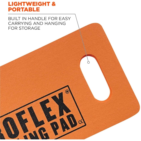 Ergodyne Kneeling Pad, 18 in. L x 8 in. W, Compact - 375