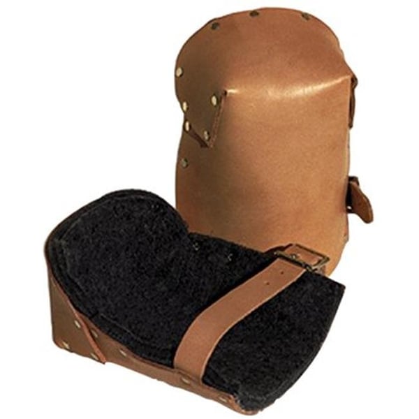 Topdoc Pro Leather Knee Pad|Natural Pro Leather Kneepads W-Buckle Fa - TO436653