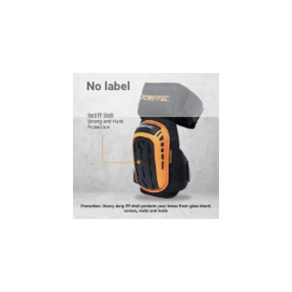 Powertec Safety Knee Pads W/ Adjustable Thigh Straps Heavy Duty Shell Soft Foam & Extra Thick Gel Cushion - 71880N