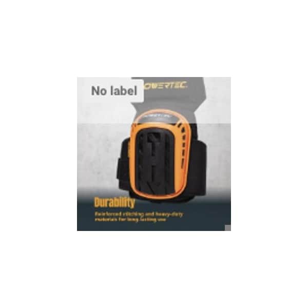 Powertec Safety Knee Pads W/ Adjustable Thigh Straps Heavy Duty Shell Soft Foam & Extra Thick Gel Cushion - 71880N