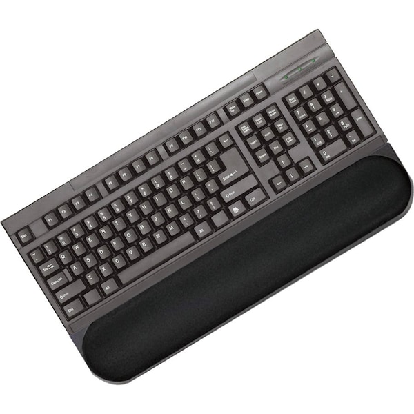 Safco Keyboard Wrist Support, 18"x3-1/2"x1-1/3", Black - SAF90208