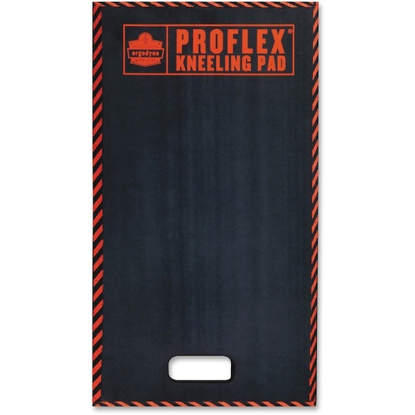 Proflex By Ergodyne Kneeling Pad, NBR Foam Rubber, Large, 16"x28"x1", Black - EGO18385